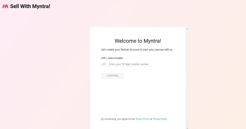 Myntra seller login