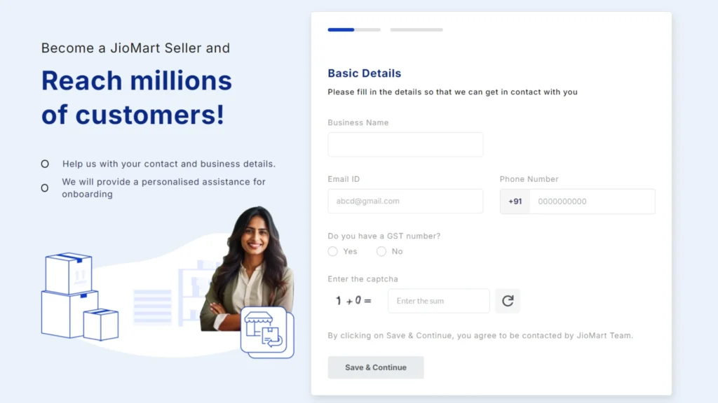 Jio Mart Seller Registration