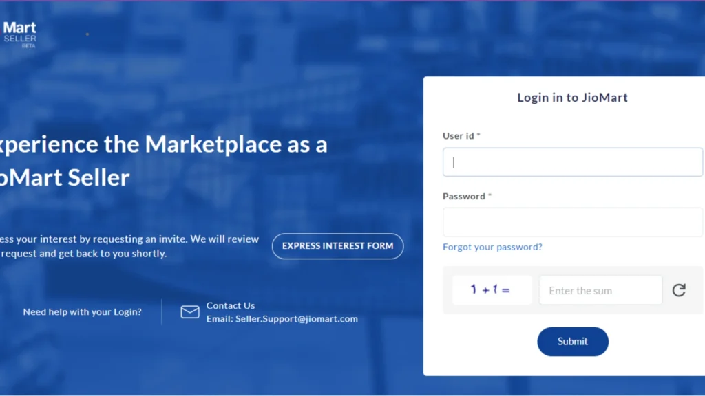 Jio Mart Seller Login