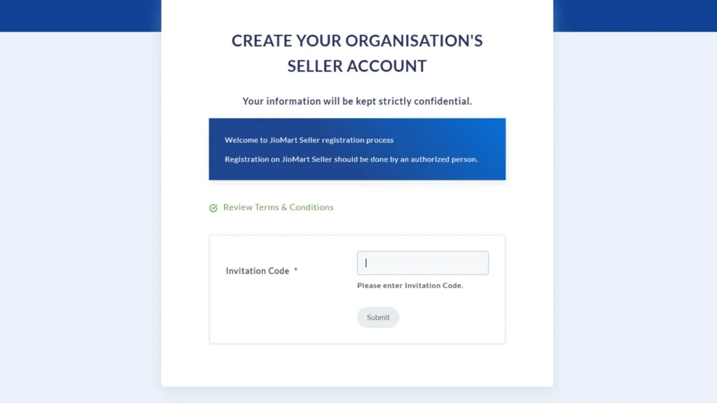 Jio Mart Seller Invitation